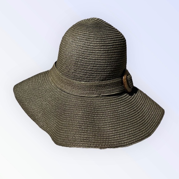 🌻Brown FLOPPY Brown Outdoors Beach Pool Summer Brimmed Hat {One Size} - Picture 3 of 10